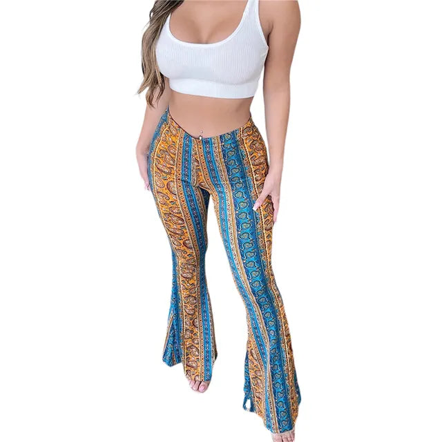 Frauen Boho Flare Pants