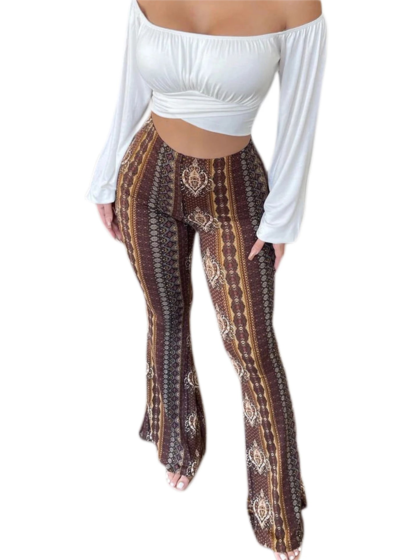 Frauen Boho Flare Pants