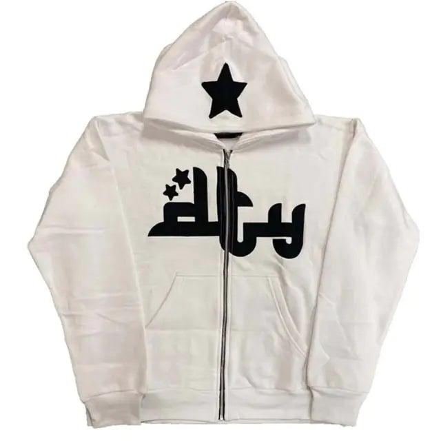 Hip Hop Anime Graphic Hoodie for Men and Women