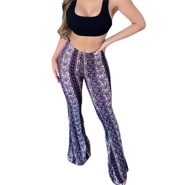 Frauen Boho Flare Pants