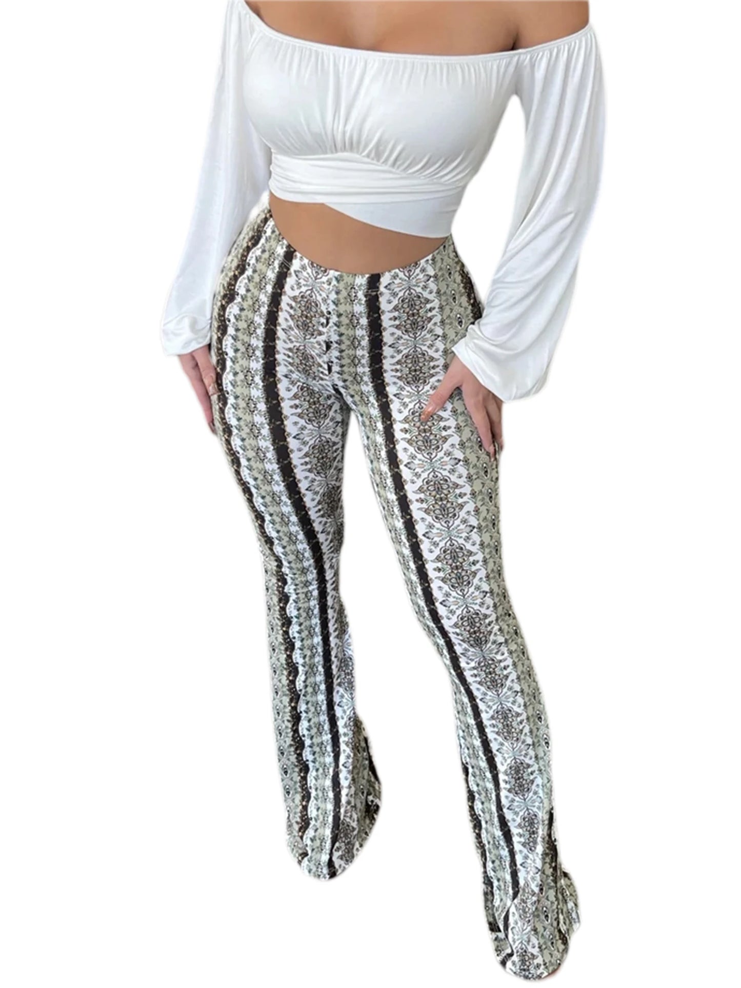 Frauen Boho Flare Pants