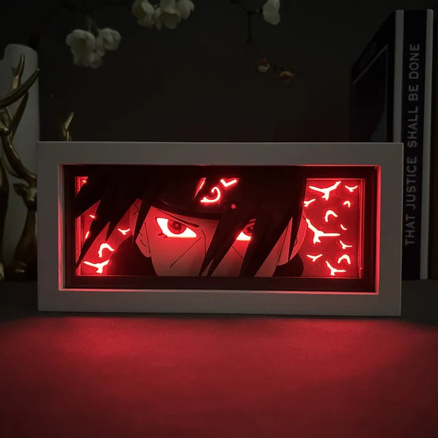 Uchiha Itachi Paper Carving 3D Anime Lamp