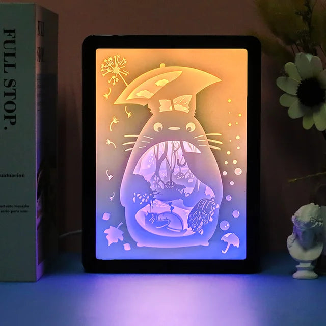 Anime 3D Paper Cut Light Box