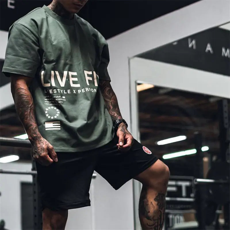 Premium Men's Gym Cotton T-shirt